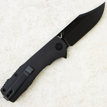 Нож Petrified Fish Victor, К110, Black Stonewashed, Micarta Black Handle, PFP03DMW Нож Petrified Fish Victor, К110, Black Stonewashed, Micarta Black Handle, PFP03DMW
